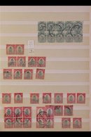 1926-1947 DEFINITIVE ISSUES.  USED ACCUMULATION WITH SPECIALIST'S INTEREST In Packets & In Two Stockbooks, Includes Most - Zonder Classificatie