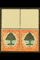 1933-48  6d Green & Vermilion, Die I, "TALL TREE" FLAW (extends Through Top Of Oval, Union Handbook V1), As SG 61, Hinge - Unclassified