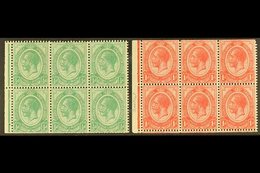 BOOKLET PANES  1913-20 ½d & 1d Panes, Wmk Inverted, SG 3/4, Fine Mint, Trimmed Perfs (2 Panes). For More Images, Please  - Ohne Zuordnung