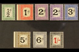 POSTAGE DUES  1914-22 Complete Set Plus 2d Bright Violet Shade, SG D1/7, D3a, Very Fine Mint (8 Stamps). For More Images - Unclassified