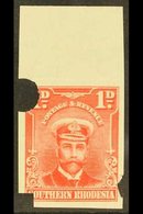 1924/9  1d Bright Rose, As SG 2, Admiral Imperf Punched Proof Of Complete Design From The Waterlow Archives. For More Im - Südrhodesien (...-1964)