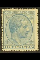 1878  10p Pale Blue Alphonso XII, SG 262a Or Michel 175, Very Fine Unused Without Gum. For More Images, Please Visit Htt - Otros & Sin Clasificación