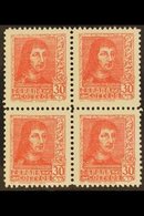 1938  30c Scarlet Ferdinand The Catholic With "Lit. Fournier, Vitoria' Imprint, Edifil 844A, Never Hinged Mint BLOCK OF  - Other & Unclassified