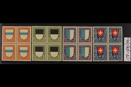 1922  Pro Juventute Set, Mi 175/78, SG J20/23, BLOCKS OF 4, Never Hinged Mint (4 Blocks = 16 Stamps) For More Images, Pl - Autres & Non Classés