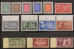 1945  PAX - Peace Complete Set (Michel 447/59, SG 447/59), Superb Never Hinged Mint, Very Fresh. (13 Stamps) For More Im - Autres & Non Classés