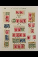 1908-09 NEW ZEALAND USED IN - SUPERB RANGE OF PIECES  A Scarce Group Displayed On N Album Page, Bearing ½d Mount Cook, 1 - Tonga (...-1970)