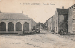 70  NOIDANS LE FERROUX    HAUTE SAONE   BELLE CPA   PLACE DE LA FONTAINE - Sonstige & Ohne Zuordnung