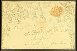 1840 MULREADY ENVELOPE  (July 8th) 1d Envelope, (A131) Forme 1, Printed In Black With Red Maltese Cross Cancel To Front, - Other & Unclassified