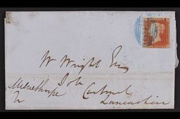 1850  (3 Sept) Entire From Shaftesbury To Cartmel, Bearing 1d Red (3 Good Margins, Close/ Just Into At Base), Tied By "6 - Otros & Sin Clasificación