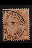 1880-83  1s Orange-brown Plate 13, SG 163, Fine Used With Part Oval Registered Date Stamp. For More Images, Please Visit - Other & Unclassified