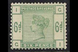 1883-84  6d Dull Green, SG 194, Fine Mint With Minimal Traces Of Hinge, Very Fresh. For More Images, Please Visit Http:/ - Autres & Non Classés