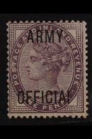 OFFICIAL  ARMY 1896-01 1d Lilac "OFFICIAI" Overprint Variety, SG O43a, Mint. For More Images, Please Visit Http://www.sa - Other & Unclassified