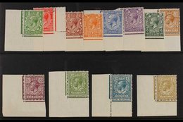 1924-26  KGV Watermark Block Cypher Complete Set, SG  418/429, Never Hinged Mint Lower Corner Examples, Very Fresh. (12  - Unclassified