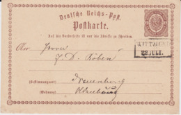 REDUZIERT Hannover Nv Ra2 Wittmund Ostfriesland Ganzsache DR P 1 Ca 1874 - Hanovre