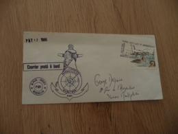 Lettre TAAF Patrouilleur Albatros Saint Paul De Crozet 1986 - Briefe U. Dokumente