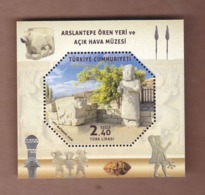 AC -  TURKEY BLOCK STAMP  - ARSLANTEPE ARCHEOLOGICAL SITE AND OPEN - AIR MUSEUM MALATYA MNH  06 NOVEMBER 2019 - Postzegelboekjes