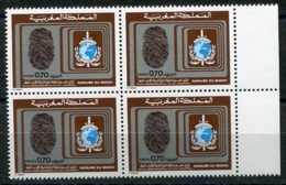 RC 14362 MAROC N° 686 INTERPOL BLOC DE 4 NEUF ** - Morocco (1956-...)