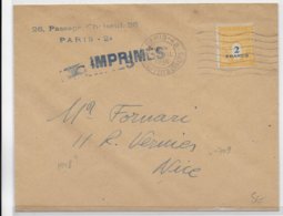 1948 - ARC DE TRIOMPHE (TARDIF) - SEUL Sur ENVELOPPE De PARIS => NICE - 1944-45 Arco Di Trionfo