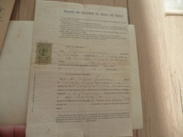 1895 Traité De Gérance De Tabac Condres Aveyron - Documenti