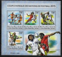CENTRAFRIQUE  Feuillet  N° 3952/55 * *  ( Cote 18e ) Football  Soccer  Fussball - Afrika Cup