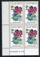 RC 14404 MAROC N° 727 FLEURS FLORE MAROCAINE BLOC DE 4 COIN DATÉ NEUF ** - Maroc (1956-...)