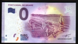 France - Billet Touristique 0 Euro 2018 N°2009 - PONT-CANAL DE BRIARE - Essais Privés / Non-officiels