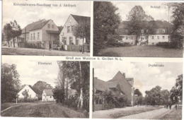 Gruß Aus WALDOW Bei Golßen Lausitz Schloß Försterei Kolonialwaren Handlung J Andrack Belebt Gelaufen 23.7.1932 - Golssen