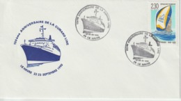 France 1990 150ème Anniversaire Cunard Line Le Havre - Matasellos Conmemorativos