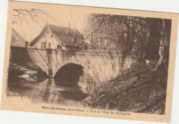 70 SCEY SUR SAONE    HAUTE SAONE   BELLE  CPA SEPIA  PONT DE L'ALLEE DES BOULINGRINS - Autres & Non Classés