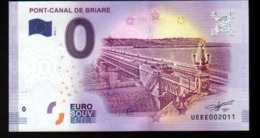 France - Billet Touristique 0 Euro 2018 N°2011 - PONT-CANAL DE BRIARE - Essais Privés / Non-officiels