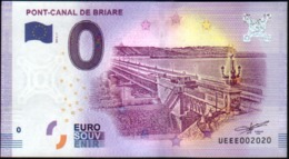 France - Billet Touristique 0 Euro 2018 N°2020 - PONT-CANAL DE BRIARE - Essais Privés / Non-officiels