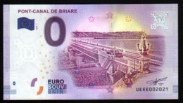 France - Billet Touristique 0 Euro 2018 N°2021 - PONT-CANAL DE BRIARE - Private Proofs / Unofficial
