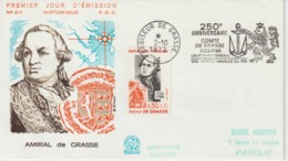 France 1972 Secap Du Croiseur De Grasse - Seepost