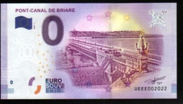 France - Billet Touristique 0 Euro 2018 N°2022 - PONT-CANAL DE BRIARE - Essais Privés / Non-officiels