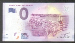 France - Billet Touristique 0 Euro 2018 N°2023 - PONT-CANAL DE BRIARE - Essais Privés / Non-officiels