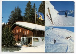 ELM Ski-Haus Schabell Skiclub Elm Skifahrer Ratrac Pistenraupe - Elm