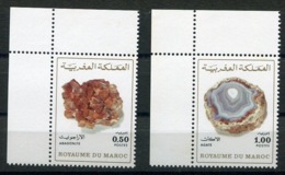 RC 14433 MAROC N° 721 / 722 MINERAUX ARAGONITE ET AGATHE NEUF ** - Marokko (1956-...)