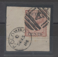 Ceylan _1884- Cachet De Colombo  N °84 - Sri Lanka (Ceylan) (1948-...)