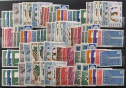 Tema Europa Año 1957(5) + Alemania RF 166(5) ** - 1957