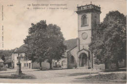 70 TERNUAY    HAUTE SAONE   BELLE  CPA PLACE DE L'EGLISE - Autres & Non Classés