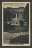 TORINO - GIARDINI DI PIAZZA CARLO FELICE - VIAGGIATA CON AFFRANCATURA1931 - ANGOLI ROVINATI - 075 - Parken & Tuinen