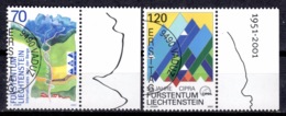 FL+ Liechtenstein 2002 Mi 1289-90 Berge - Oblitérés