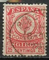 Espagne - Spain - Spanien Mandat 1915-20 Y&T N°M3 - Michel N°M(?) (o) - 25c Giro - Money Orders