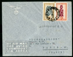 CONGO BELGE "LEOPOLDVILLE 1 - O 3/11/49" Sur N° 287 + 291. Sur Enveloppe Par Avion Pour La France - Covers & Documents