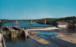 Minneapolis MN - US Government Dam And Locks , Ford Bridge Postcard - Minneapolis