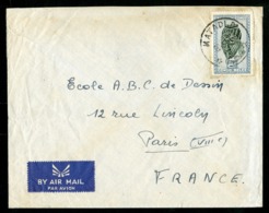 CONGO BELGE "MATADI D 28/3/51" Sur N° 291B. Sur Enveloppe Par Avion Pour La France - Lettres & Documents