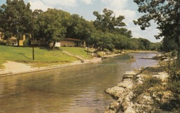 AUSTIN TX - BARTON SPRINGS SWIMMINGG POOL POSTCARD - Austin