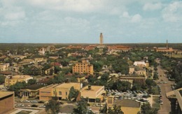 AUSTIN TX - UNIVERSITY OF TEXAS TOWER AND CAMPUS POSTCARD - Austin