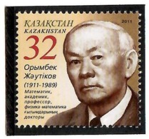 Kazakhstan 2011 . Scientist Orymbek Zhautykov 1911-89. 1v: 32.   Michel # 714 - Kazakhstan
