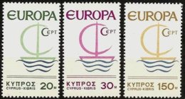 Chypre  Cyprus CEPT 1966 Yvertn° 262-264 *** MNH  Europa - 1966